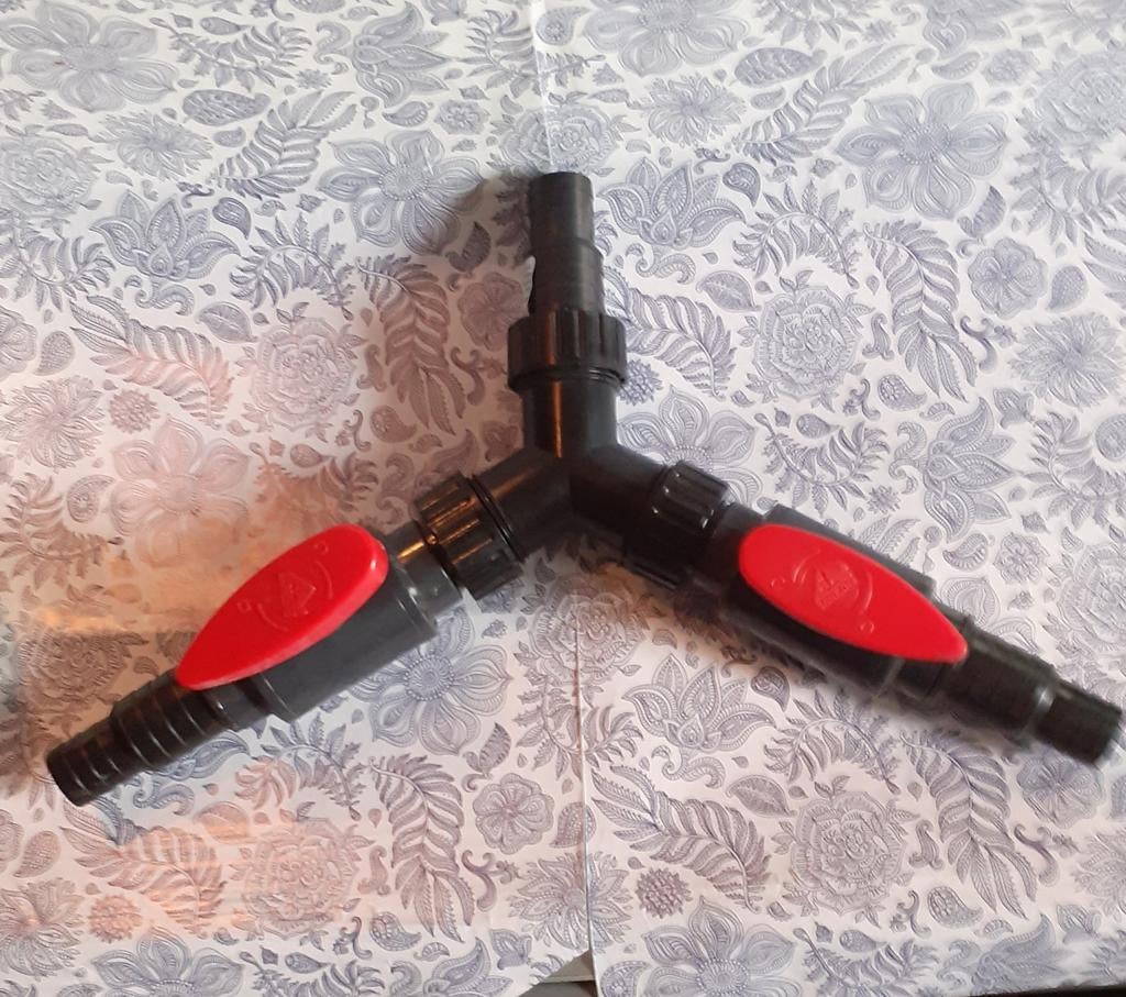 distributeur  Y avec vanne d'arrêt pour arrosage ou bassin, Tuin en Terras, Tuinslangen, Nieuw, Overige typen, Ophalen of Verzenden