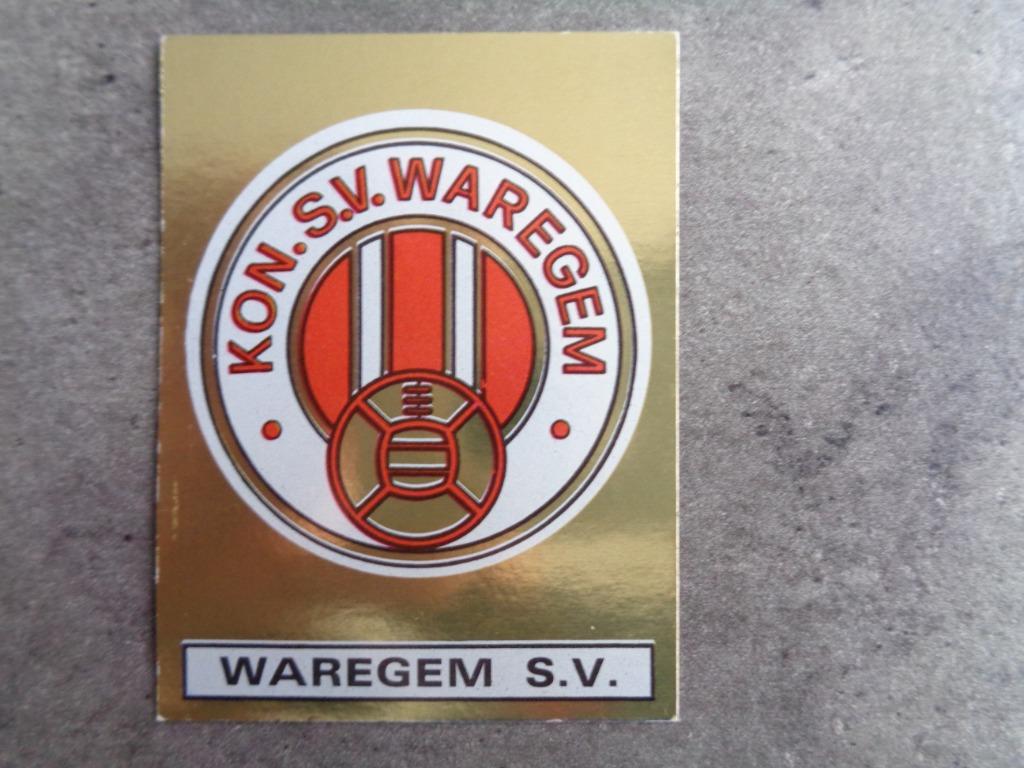 PANINI VOETBAL STICKER FOOTBALL 81 WAREGEM EMBLEEM, Hobby en Vrije tijd, Verzenden, Zo goed als nieuw, Sticker