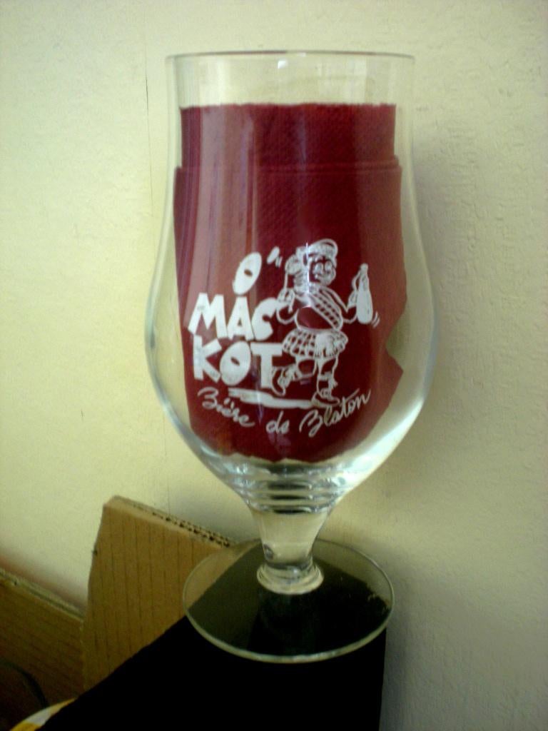 MAC KOT - Bière de Blaton, Enlèvement ou Envoi, Comme neuf, Verre ou Verres