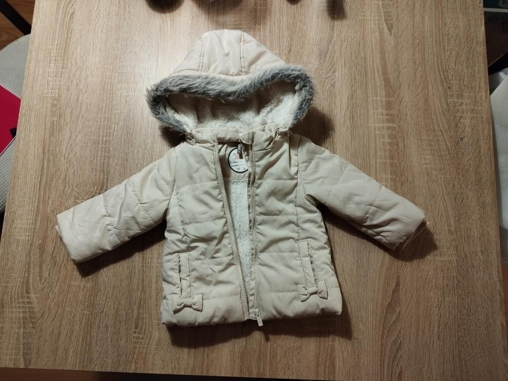 Manteau beige Orchestra, taille 71 cm, 9 mois, état neuf, Enlèvement, Comme neuf, Manteau