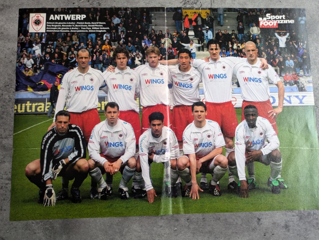 VOETBAL POSTER 1X TEAM FC ANTWERP PATRICK GOOTS etc, Verzamelen, Verzenden
