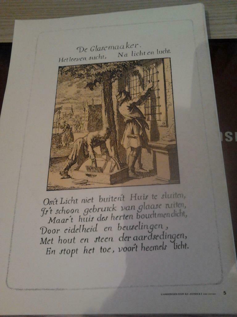 Prenten van oude ambachten met tekst, Nieuw, Ophalen of Verzenden, Voor 1940, Prent