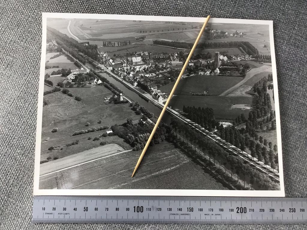 Luchtfoto Damme jaren ‘70, Ophalen of Verzenden, Zo goed als nieuw