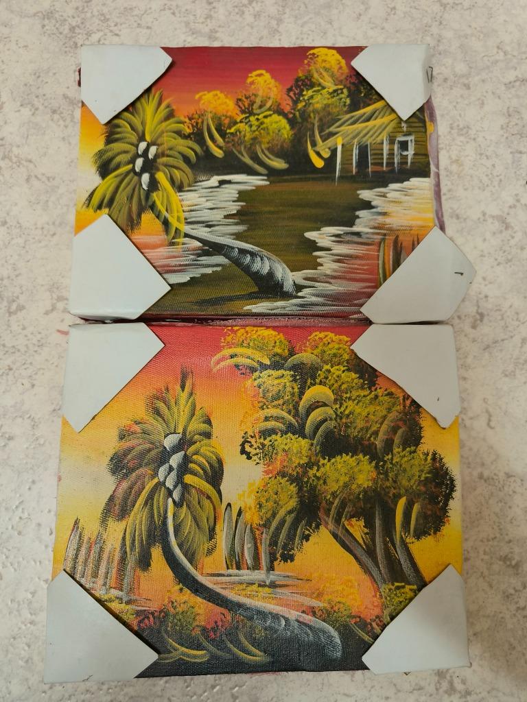 2 mooie schilderijtjes, Antiek en Kunst, Ophalen