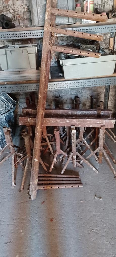Stucadoors stelling  uitschuifbaar, Doe-het-zelf en Bouw, Ophalen, Gebruikt