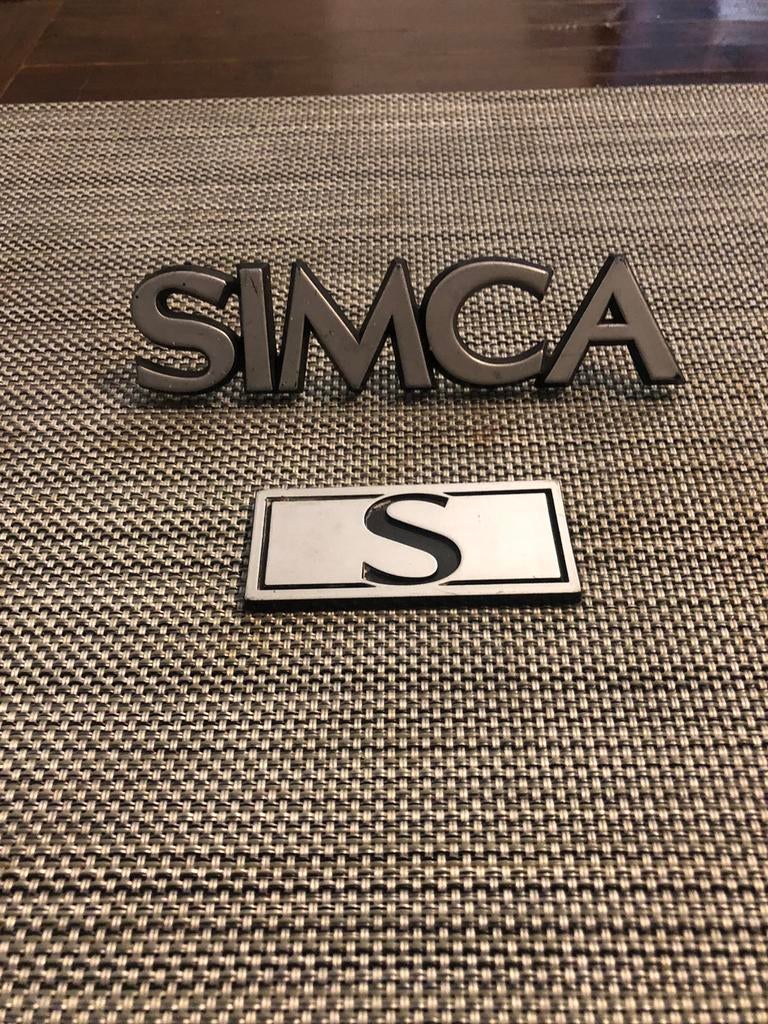 emblème insigne logo simca Talbot 1100 s, Enlèvement, Utilisé, Autres marques automobiles