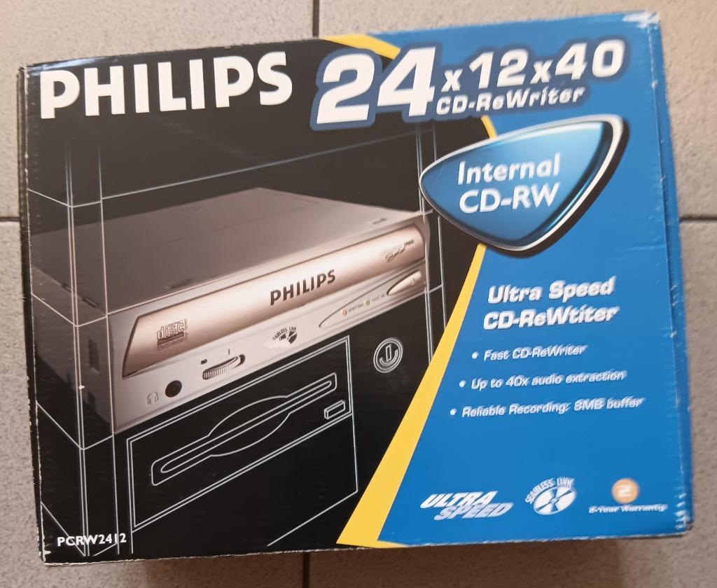 Philips internal CD-RW 24x12x40 nieuw staat, Informatique & Logiciels, Disques enregistrables, Enlèvement ou Envoi, Neuf, Autres types