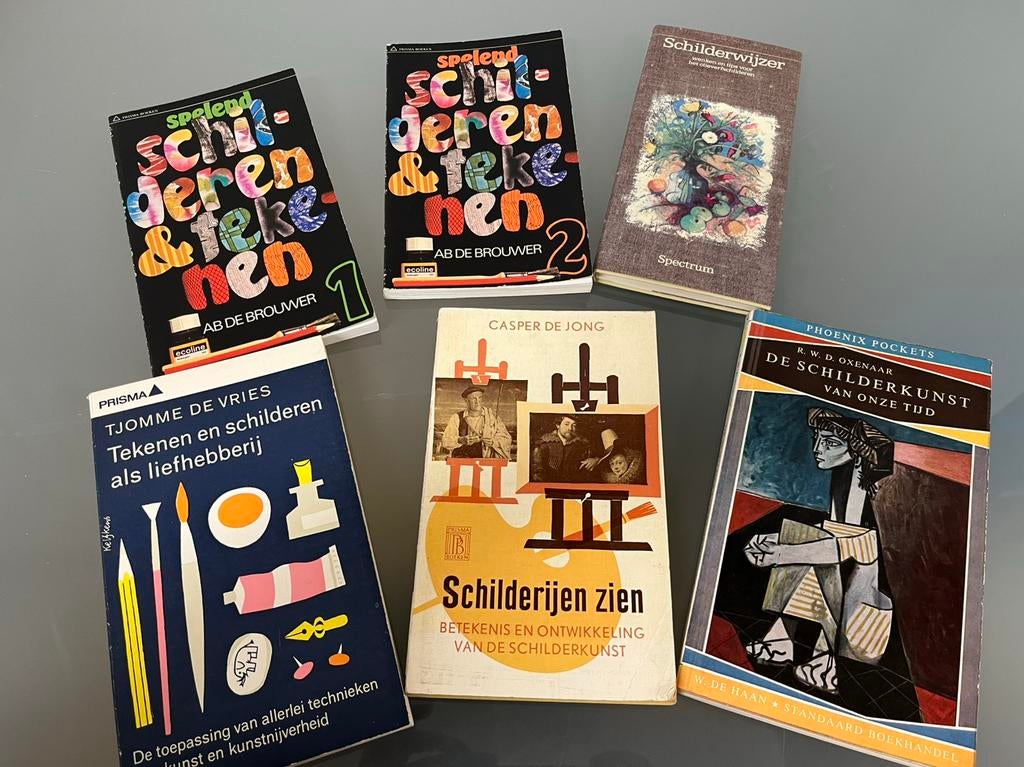 Lot boekjes schilderen, Hobby en Vrije tijd, Ophalen of Verzenden, Gebruikt