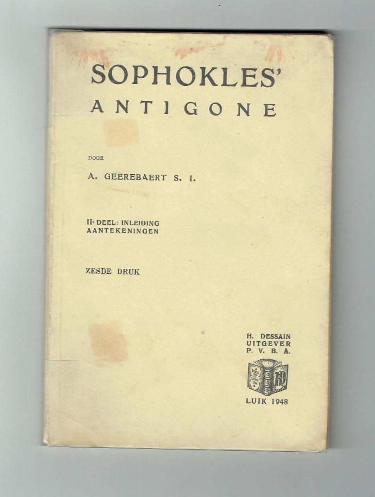 Boek-Antigone (dl 2 : aantekeningen ), Ophalen of Verzenden, Gelezen, Overige niveaus