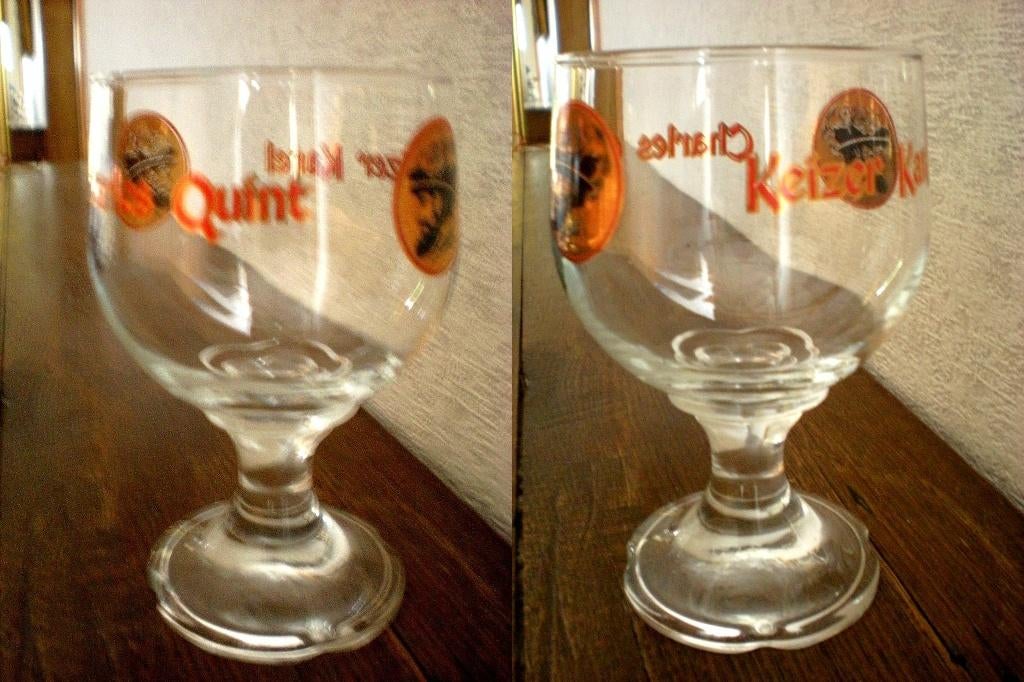 Karel V - Keizer Karel, Verzamelen, Biermerken, Ophalen of Verzenden, Zo goed als nieuw, Glas of Glazen