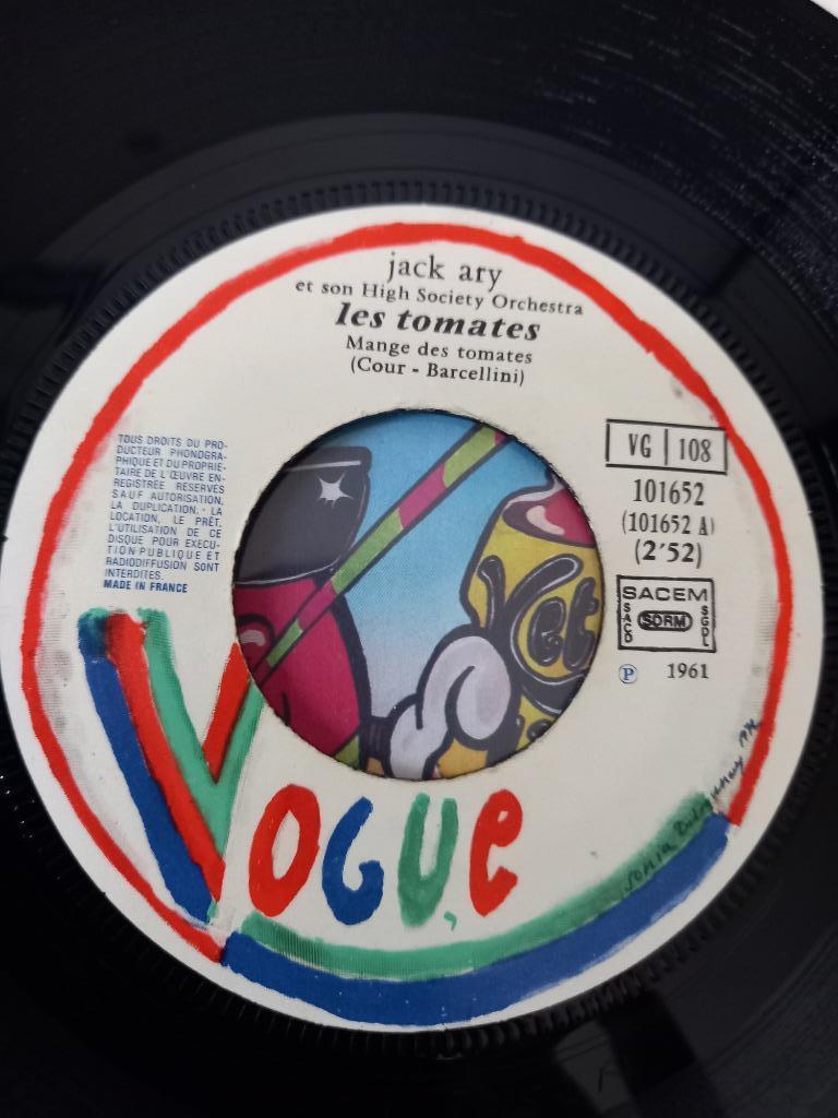 Jack Ary - Mange Des Tomates Mon Amour - « Popcorn cha cha », CD & DVD, Vinyles Singles, Enlèvement ou Envoi, Comme neuf, Latino et Salsa