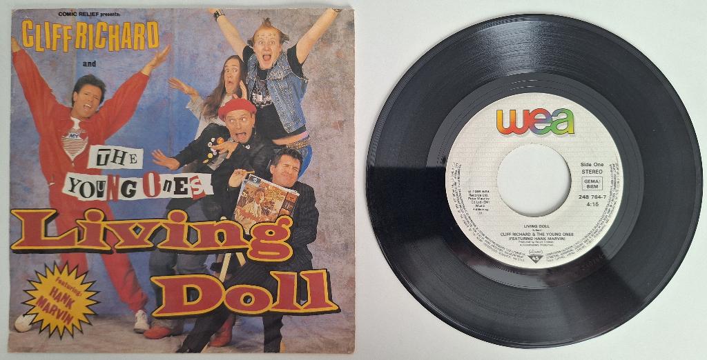 Cliff Richard and The Young Ones - Living Doll, Ophalen of Verzenden, Zo goed als nieuw, Overige formaten