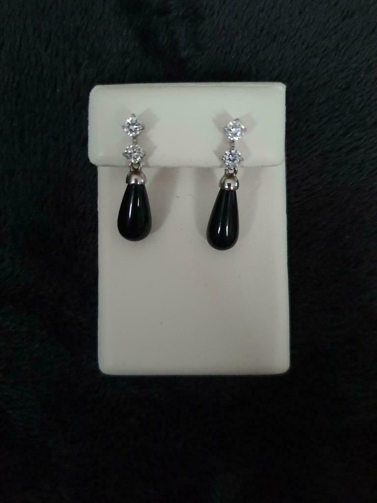 Zilveren oorbellen in perfecte staat, Bijoux, Sacs & Beauté, Boucles d'oreilles, Enlèvement ou Envoi, Comme neuf, Avec cristal