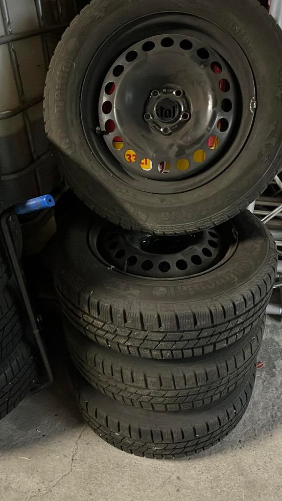 4 Winterbanden, Auto-onderdelen, Ophalen, Gebruikt, 16 inch, Banden en Velgen