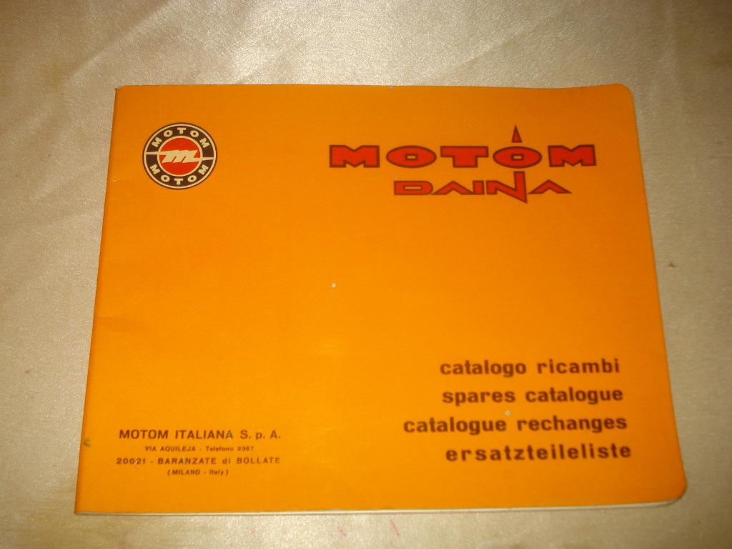 MOTOM DAINA Ancien Catalogue des pièces de Rechange, Ophalen of Verzenden, Overige merken