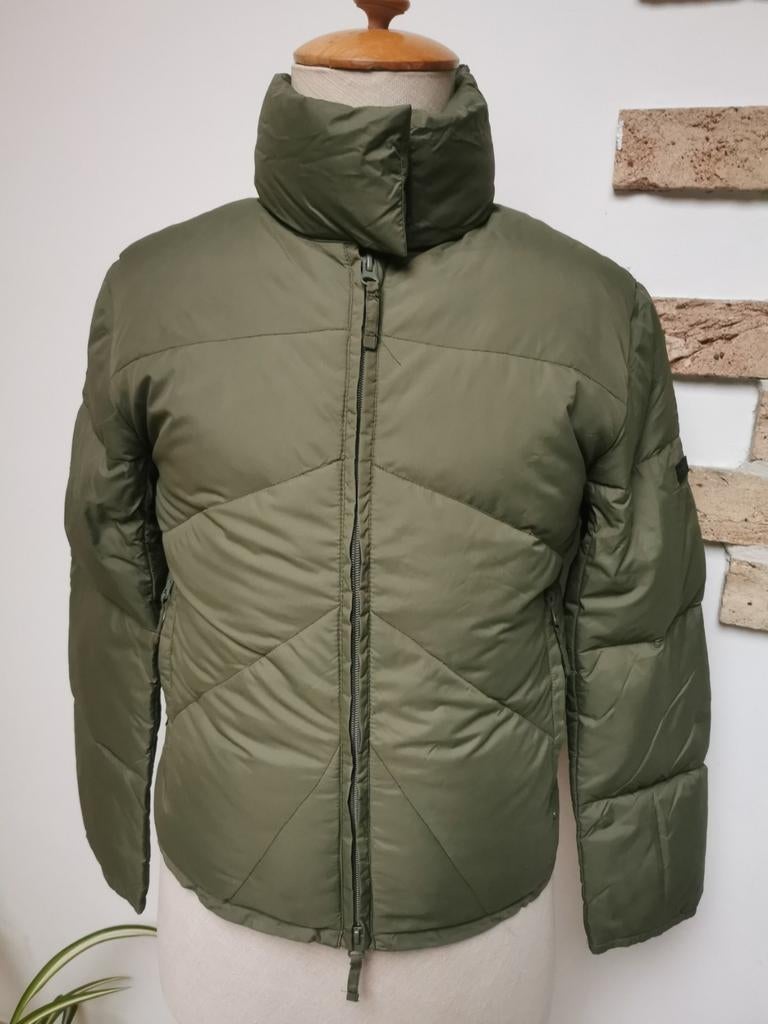 Très belle doudoune vert kaki de Pepe Jeans, Enlèvement ou Envoi, Comme neuf, Taille 36 (S), Vert