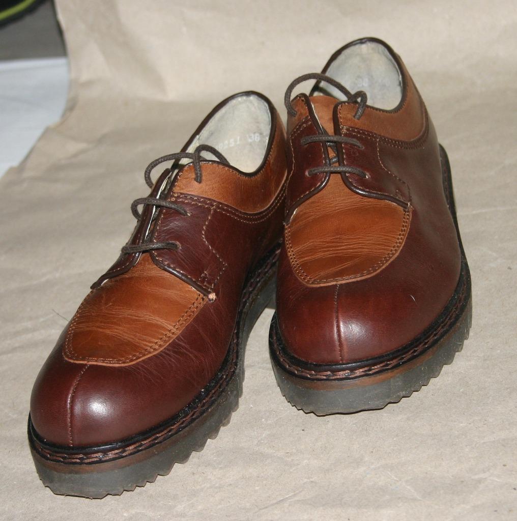 Stevige lederschoenen van Derby, Derby, Schoenen met lage hakken, Bruin, Ophalen of Verzenden