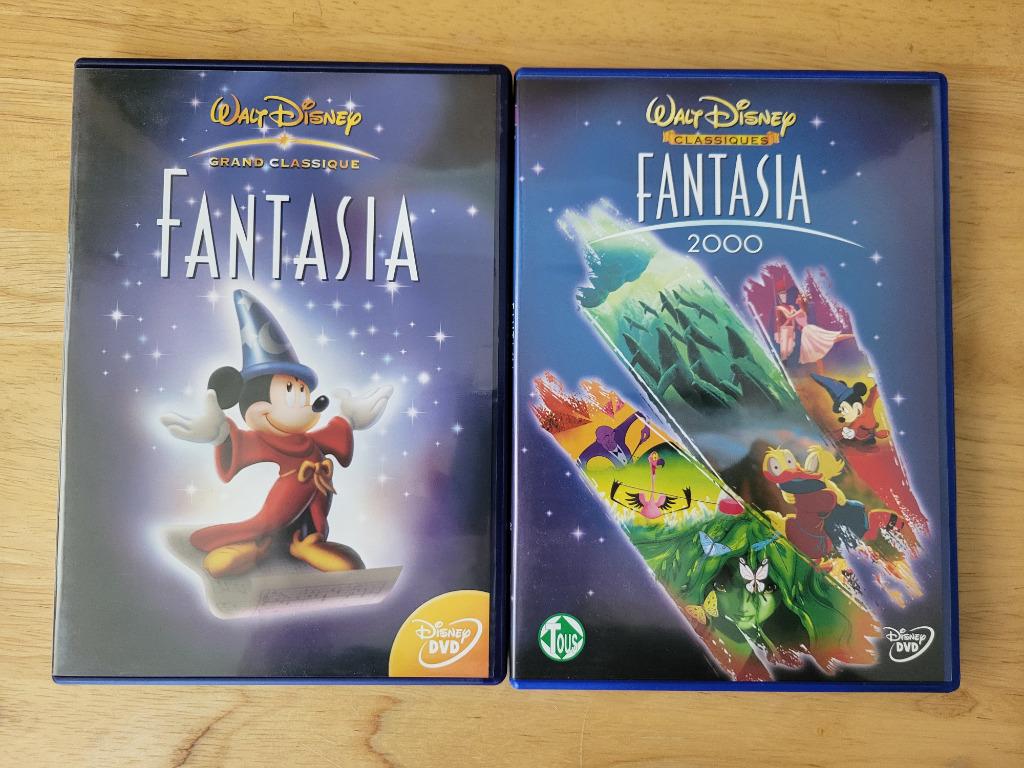 Lot DVD Disney Fantasia & Fantasia 2000, Tous les âges, Enlèvement, Américain, Dessin animé