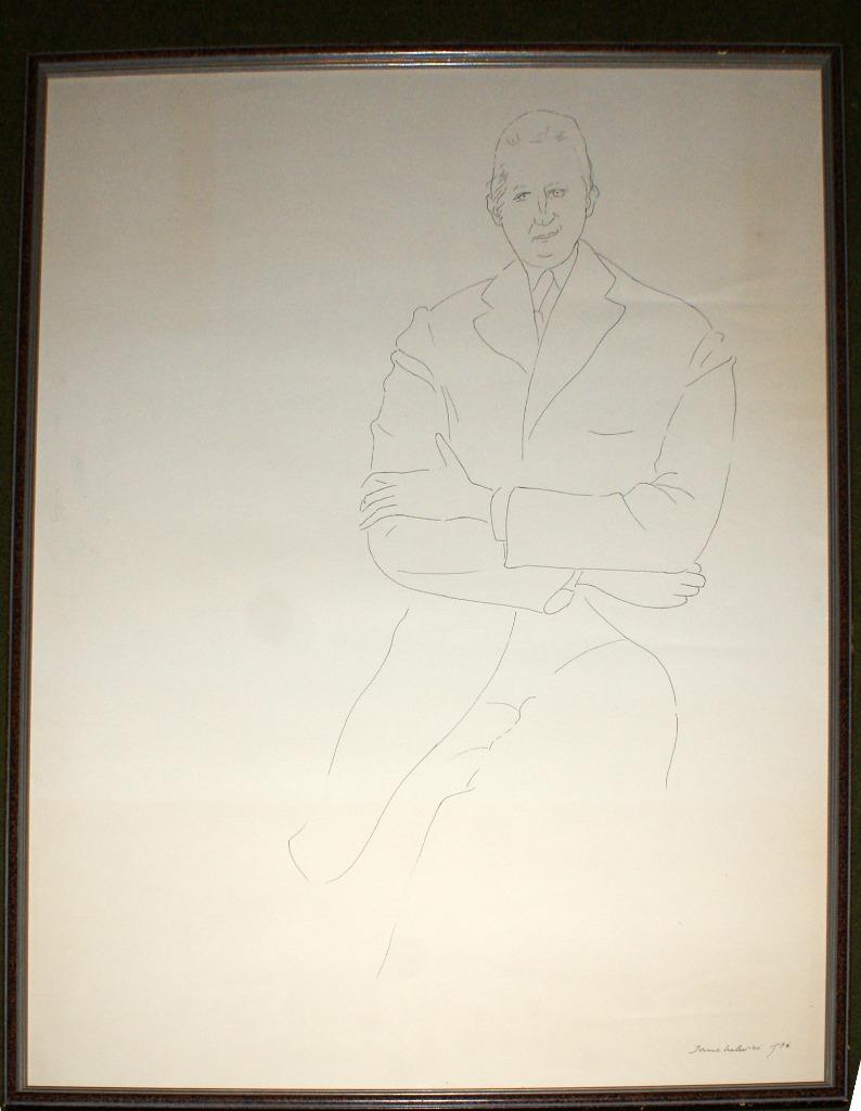 Idel Ianchelevici (1909-1994): Portret 1976 (72 x 55 cm), Antiek en Kunst, Ophalen