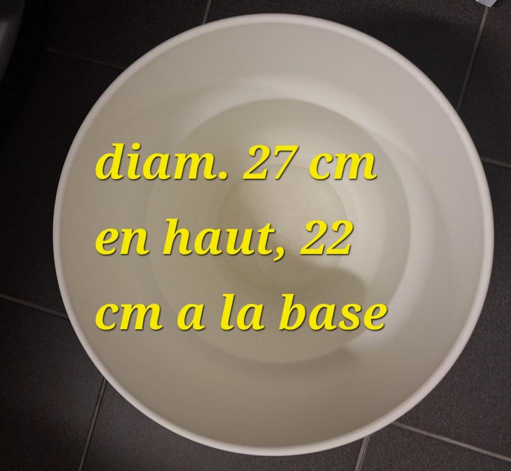 Grand cache-pot Elho blanc, Enlèvement