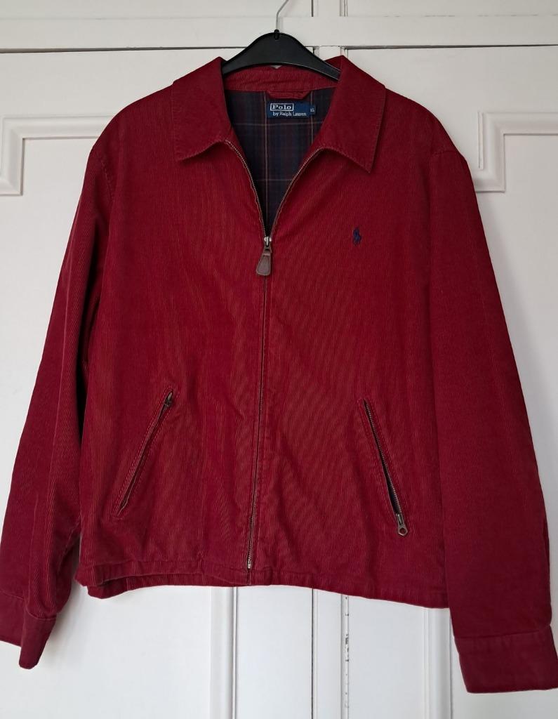 Corduroy bordeaux jas „ Polo ” merk maat 54 super staat, Kleding | Heren, Verzenden, Rood