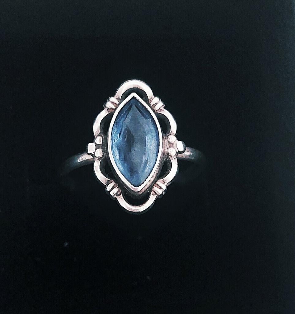 Belle bague en argent art déco, Enlèvement ou Envoi, Comme neuf, Argent, Argent