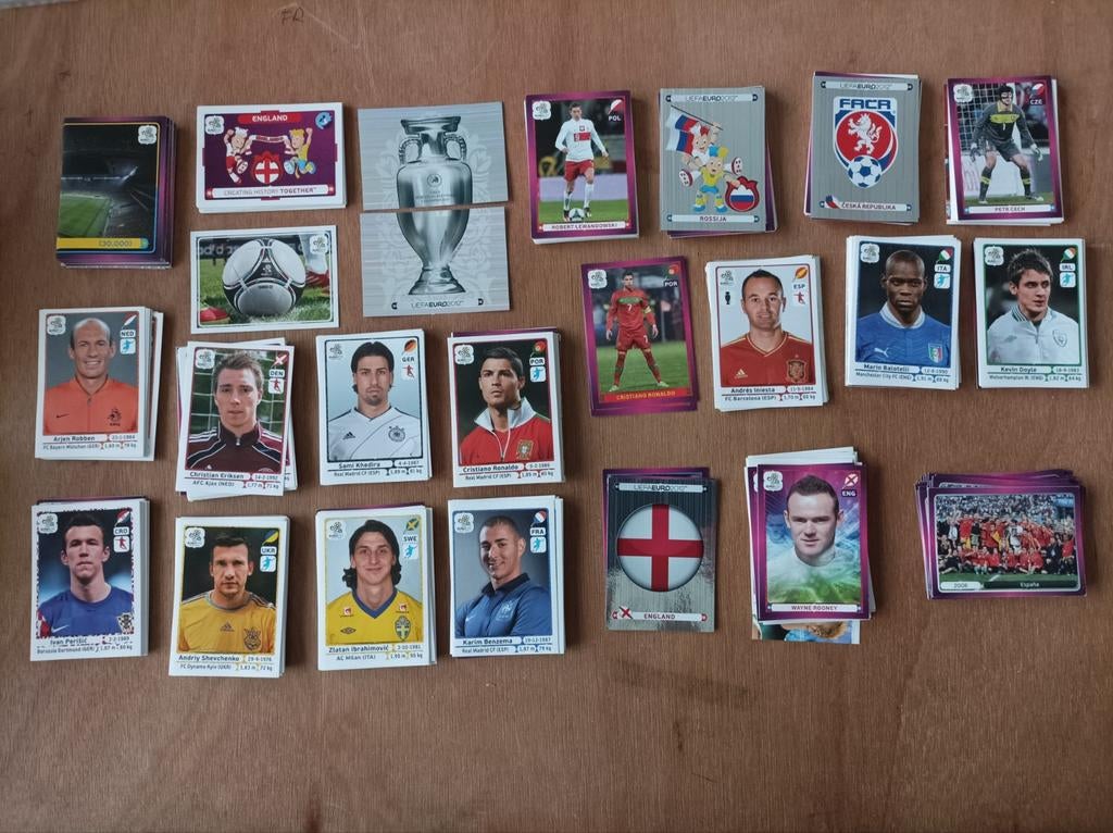 Panini Euro 2012, série complète. Ronaldo Ibrahimovic..., Enlèvement ou Envoi