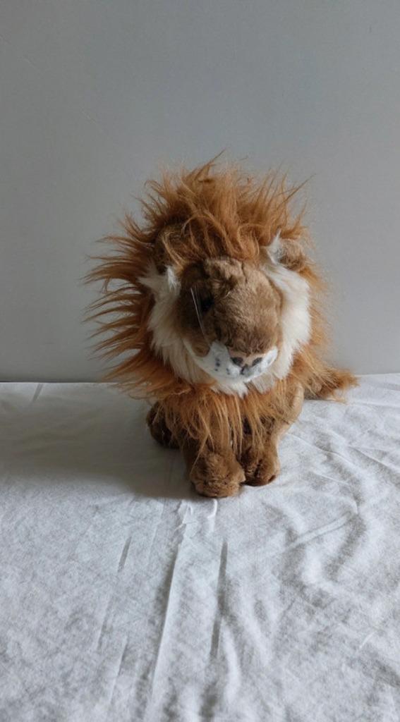 pluche knuffel grote zittende leeuw, Enlèvement ou Envoi, Comme neuf, Autres types