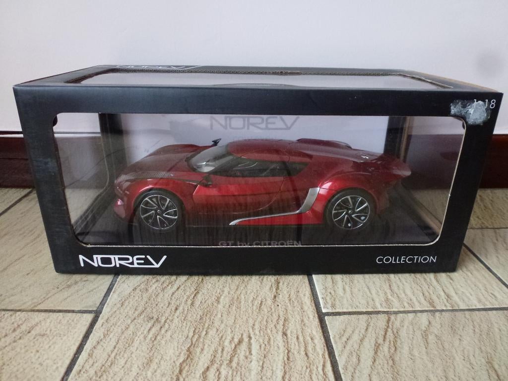1:18 Norev 181612 Citroën GT red Concept Car 2008, Ophalen of Verzenden, Zo goed als nieuw, Auto, Norev