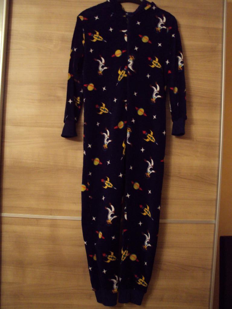 Donkerblauwe onesie met print / Maat 158 - 164, Kinderen en Baby's, Ophalen of Verzenden