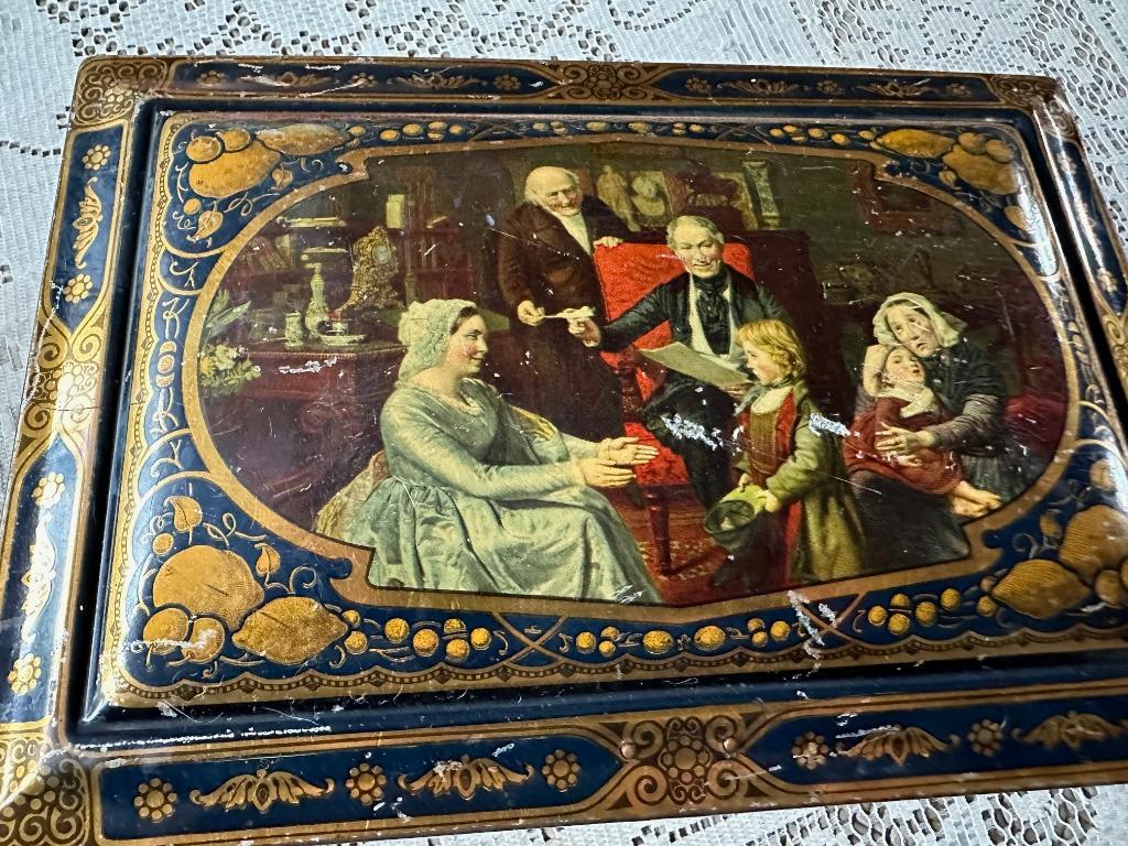 vintage blikken doos, Enlèvement ou Envoi, Utilisé, Autre, Autres marques