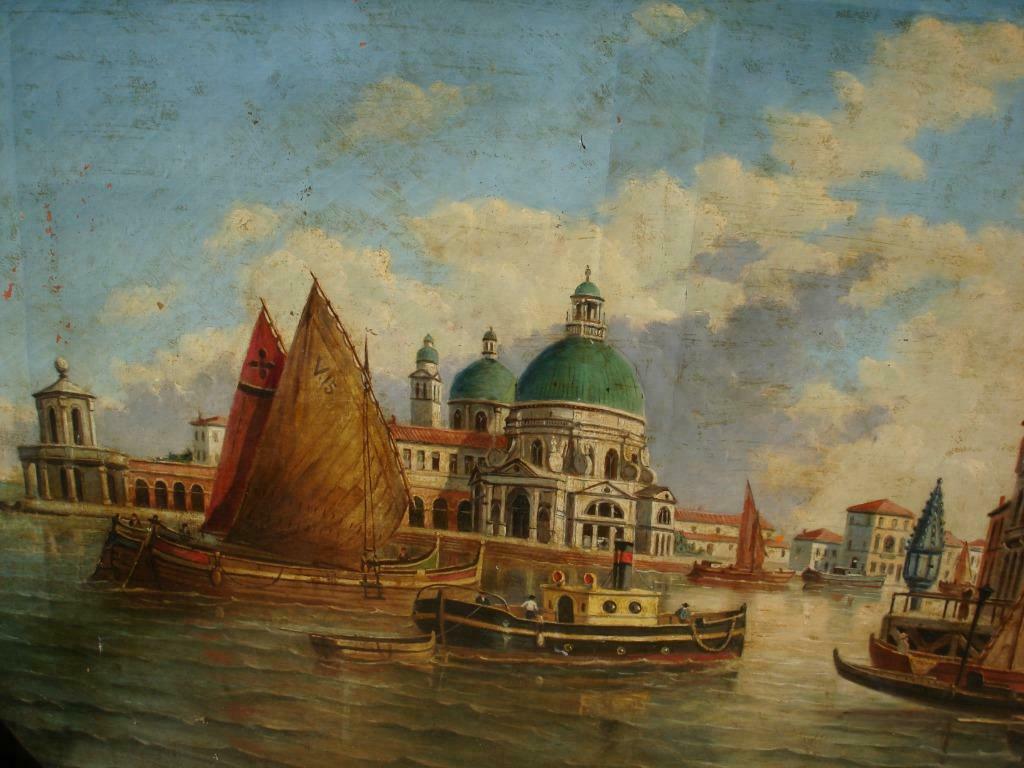 Victor CARABAIN °1863- 1942 Venetië Canal Grande olie/doek, Ophalen