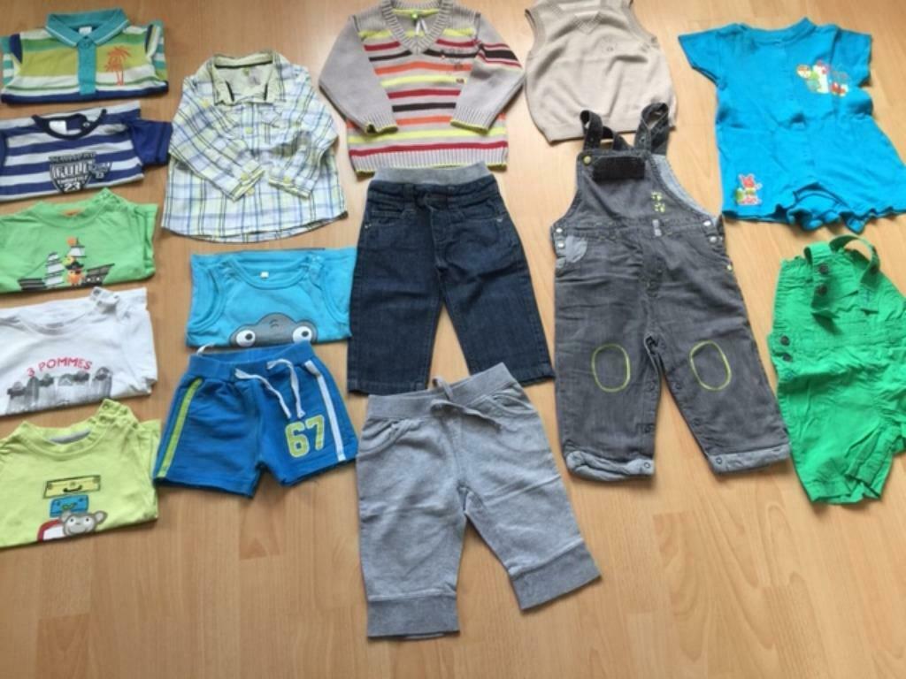 Pakket jongenskleding maat 74 (15 stuks), Kinderen en Baby's, Babykleding | Maat 74, Zo goed als nieuw, Jongetje, Ophalen of Verzenden