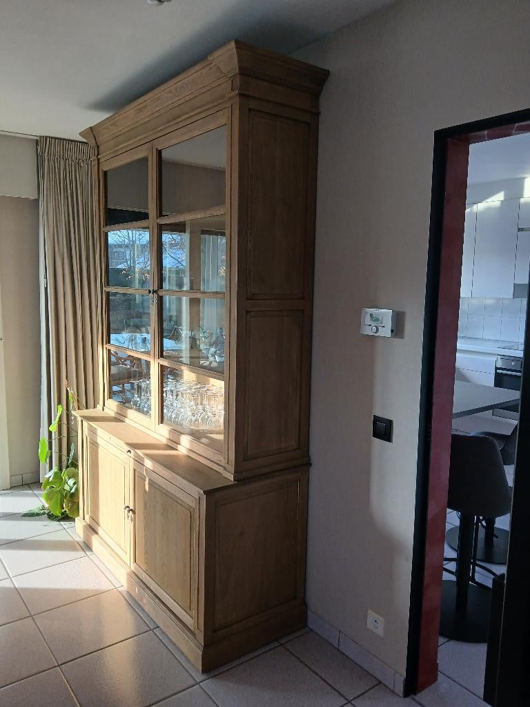 Eiken kast + dressoir, Ophalen, Rustiek, 150 tot 200 cm, Eikenhout