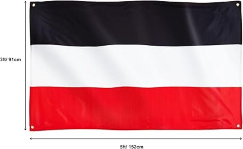 Drapeau de l'Empire allemand | 91 x 152 cm | Nouveau, Divers, Drapeaux & Banderoles, Neuf, -, -, Runesol