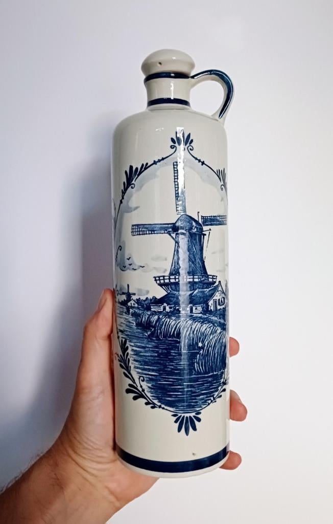 Jenever fles in Delfts blauw voor Bols, Ophalen of Verzenden
