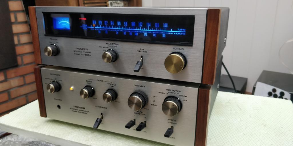 Pioneer SA-500A + TX-500A StereosetAmplifier +Tuner(1971-75), Audio, Tv en Foto, Stereoketens, Gebruikt, Pioneer, Ophalen of Verzenden