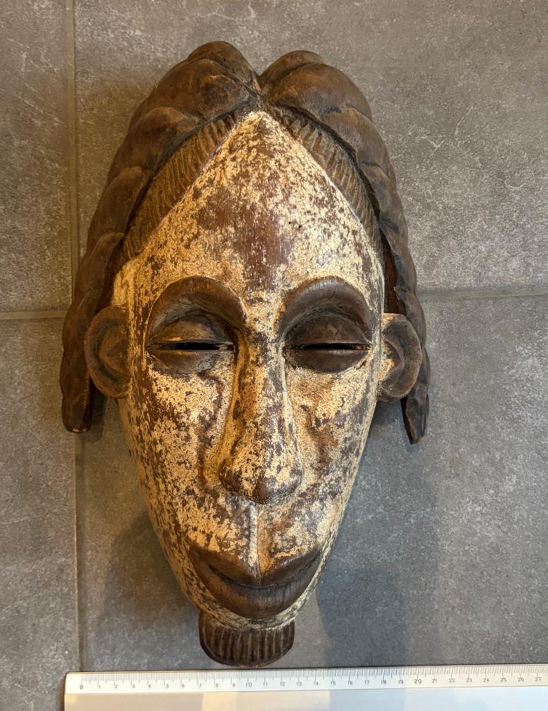 Masque africain en bois, Antiquités & Art, Enlèvement ou Envoi