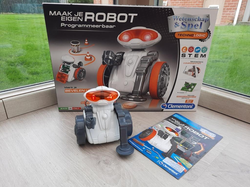 Bouw je eigen robot - clementoni, Kinderen en Baby's, Ophalen of Verzenden, Gebruikt, Bouwen, Met licht