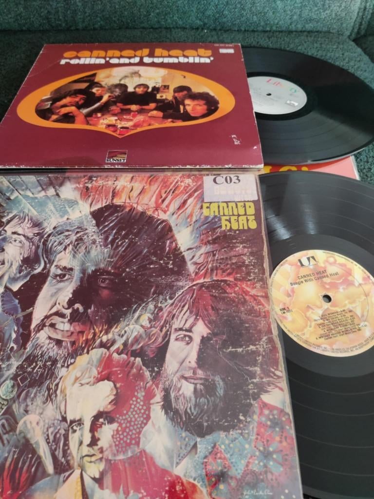 Lot canned heat (rollin+tumblin en boogie with, usa), Ophalen of Verzenden, Blues