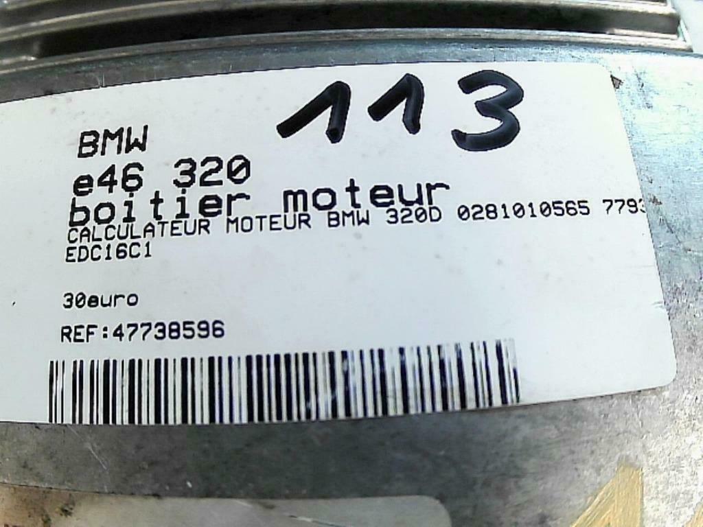Boitier moteur BMW E46 320D 0281010565 DDE7789327 (113), Enlèvement ou Envoi, Utilisé, BMW