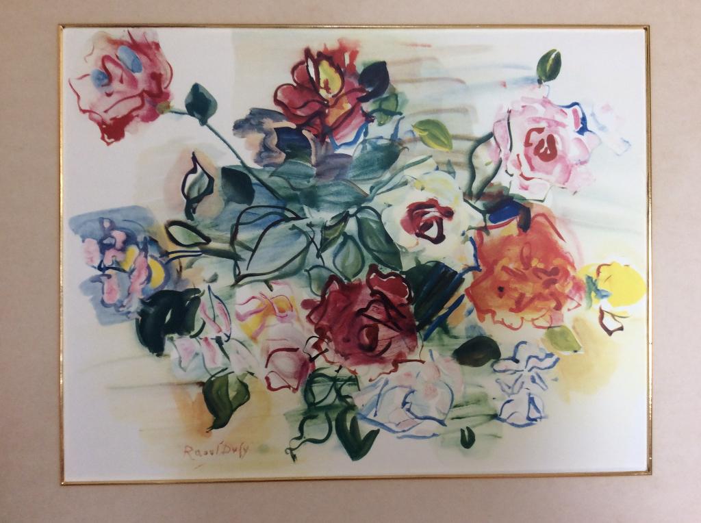 Bouquet de Roses - Raoul Dufy Lithografie, Antiek en Kunst, Ophalen