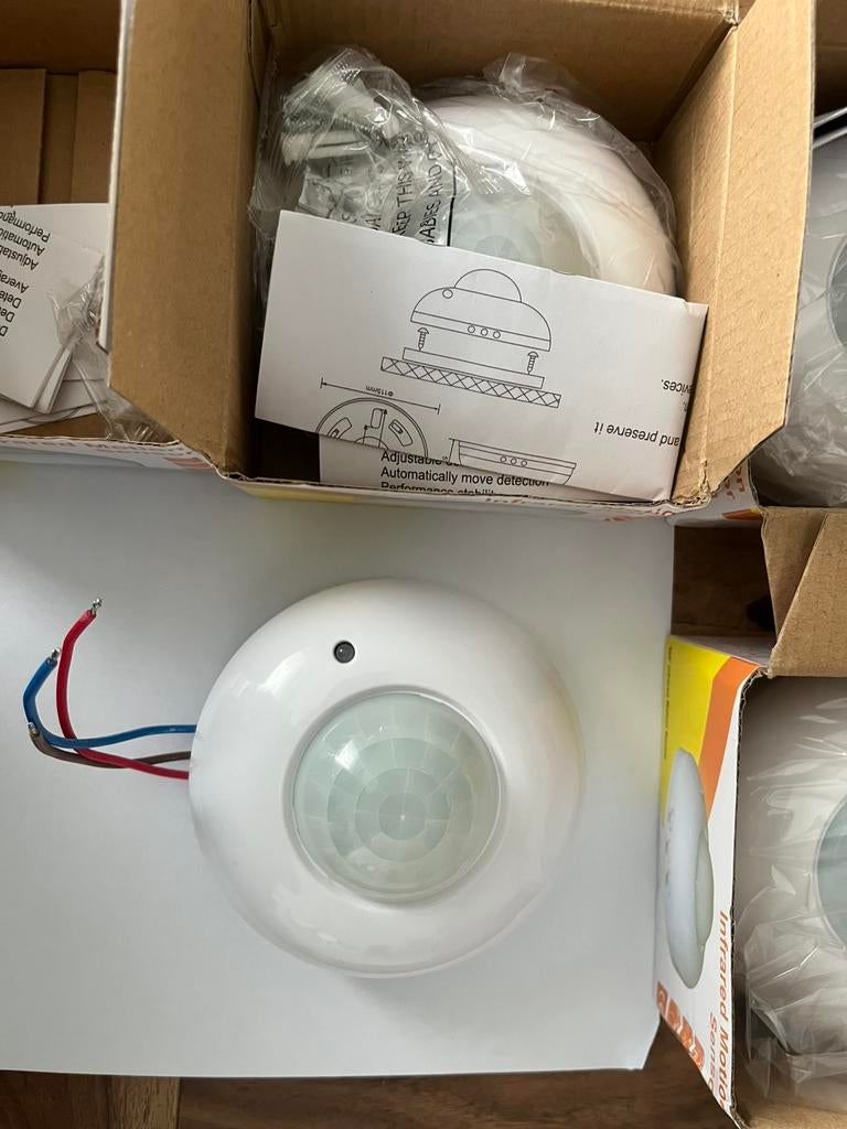 Détecteur PIR avec capteur de lumière intérieure, Enlèvement, Comme neuf