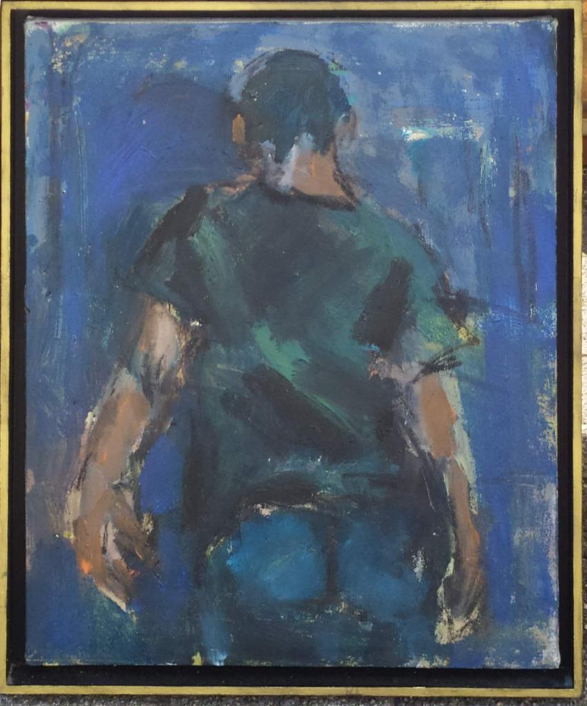 Ghislaine Howard (1953): Personage 1995 (O/D, 55 x 65 cm), Ophalen of Verzenden