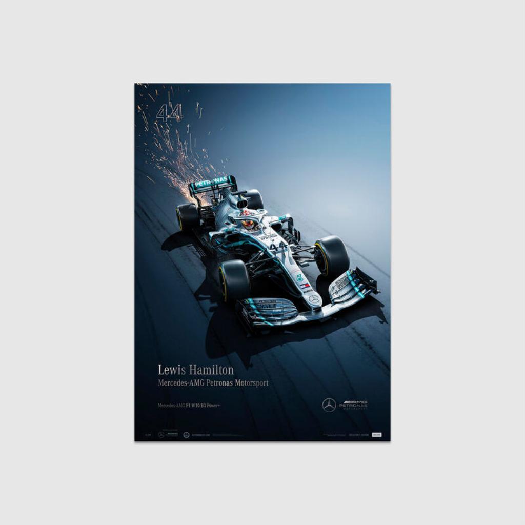 Lewis Hamilton 2019 World Champion Poster 500pcs Mercedes, Ophalen of Verzenden, Nieuw, Formule 1