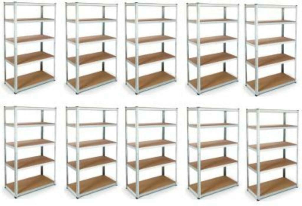 Lot 10 étagères professionnel RACK RANGEMENT charges 87 kg, Envoi, Neuf