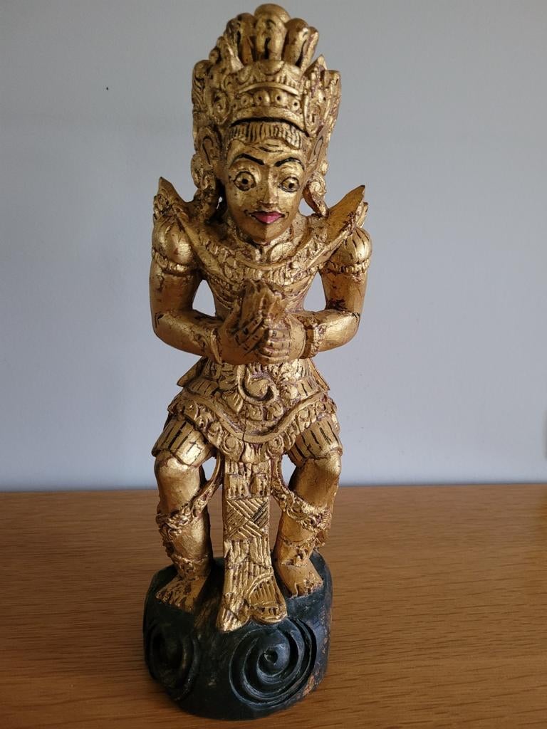 Statue Bouddha en bois, Enlèvement, Comme neuf