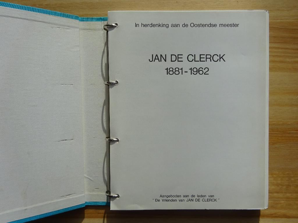 Jan De Clerck 1881-1962 monografie Oostendse meester, 1979, Ophalen of Verzenden, Gelezen, Schilder- en Tekenkunst