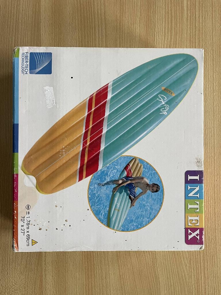 Retro Waterpret Luchtmatras, Caravans en Kamperen, Luchtbedden, Ophalen, Nieuw, 1-persoons