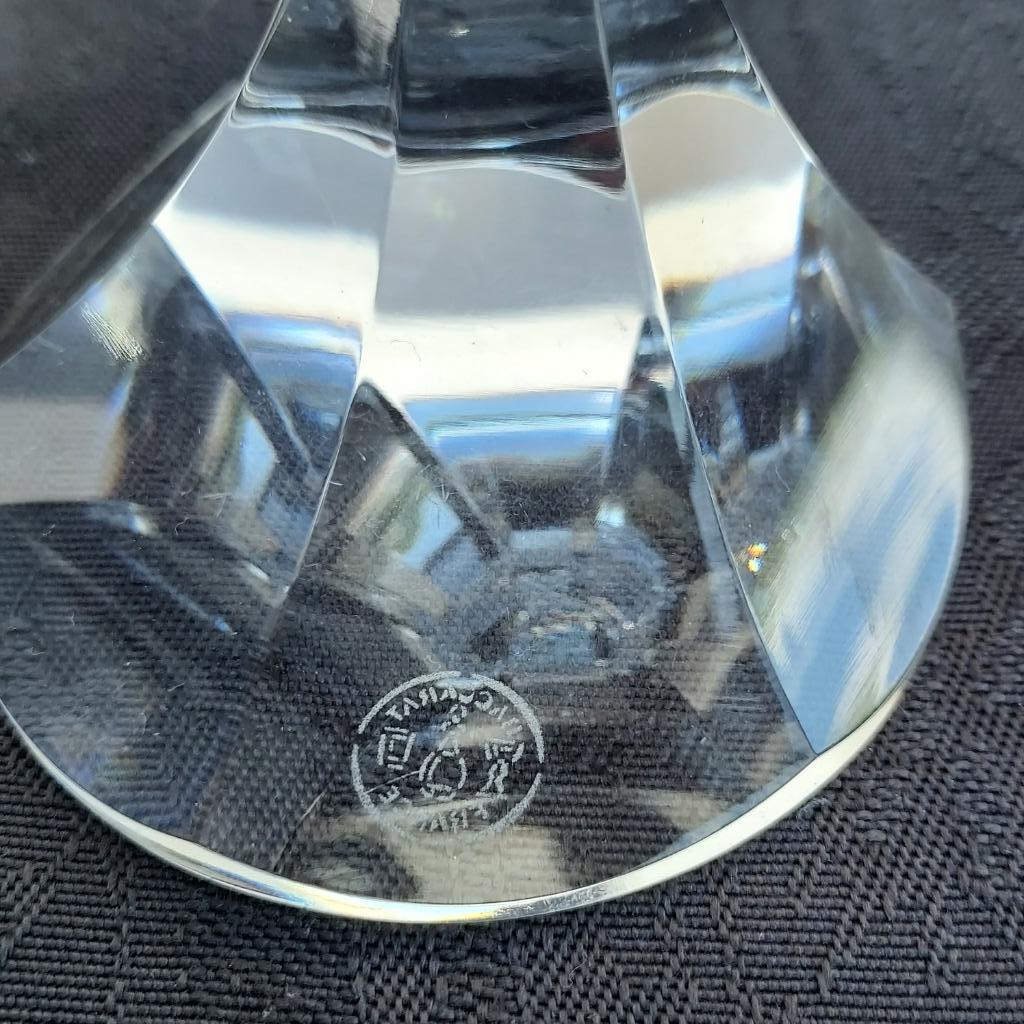 Verre Baccarat rare H17,5 X L 7,0 cm forme spéciale 50j., Antiquités & Art, Enlèvement